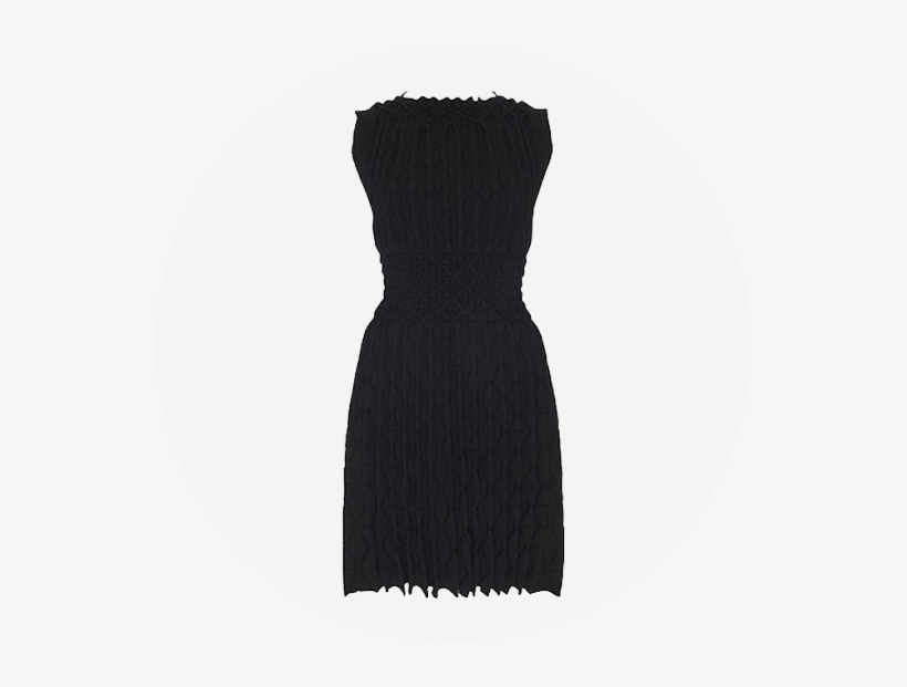 Azzedine Alaïa Laser-cut Knitted Dress - Little Black Dress - Free ...