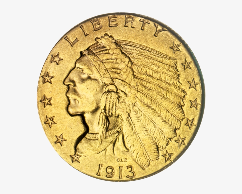 Value Of 1914 Indian Head $2 - Gold Coin Usa, transparent png #9579352