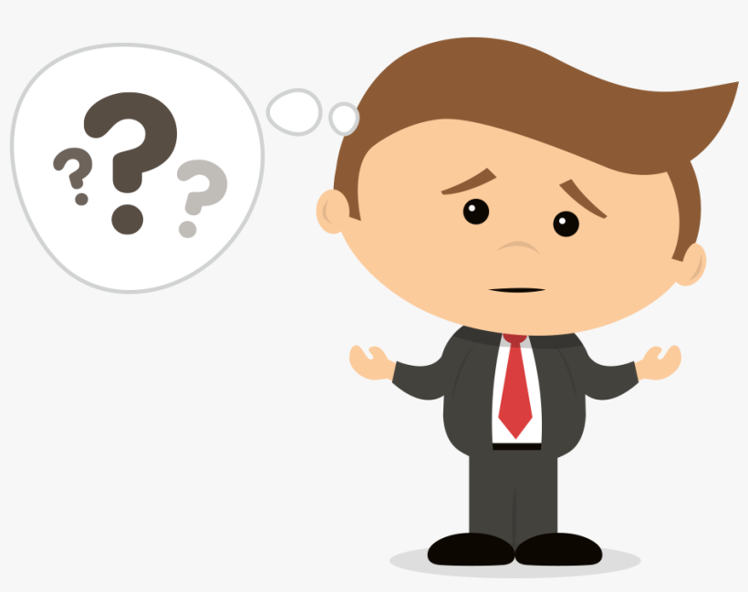 Confused Person Png Animated - Confused Man Clipart Png - Free