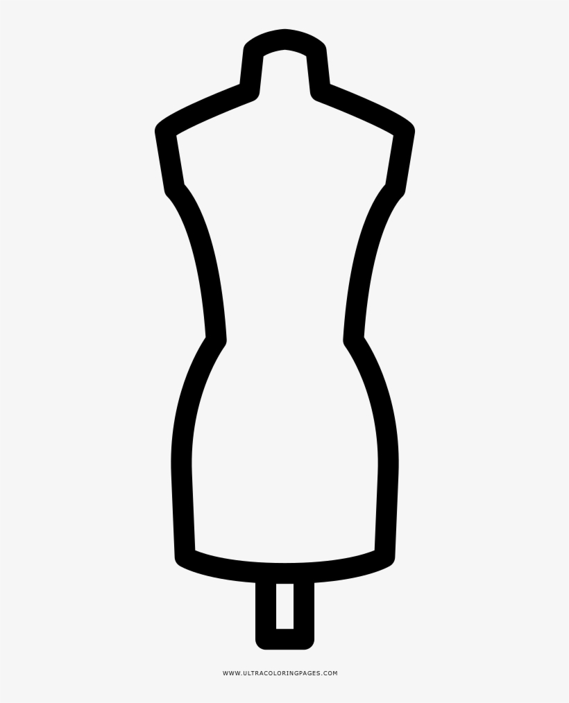 Mannequin Coloring Page - Free Transparent PNG Download - PNGkey