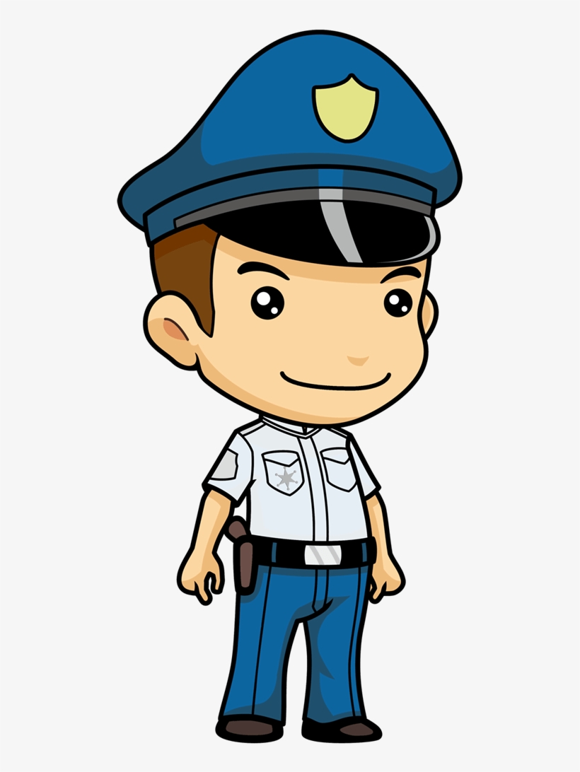 Girls Clipart Police Officer - Policeman Clipart Transparent - Free ...