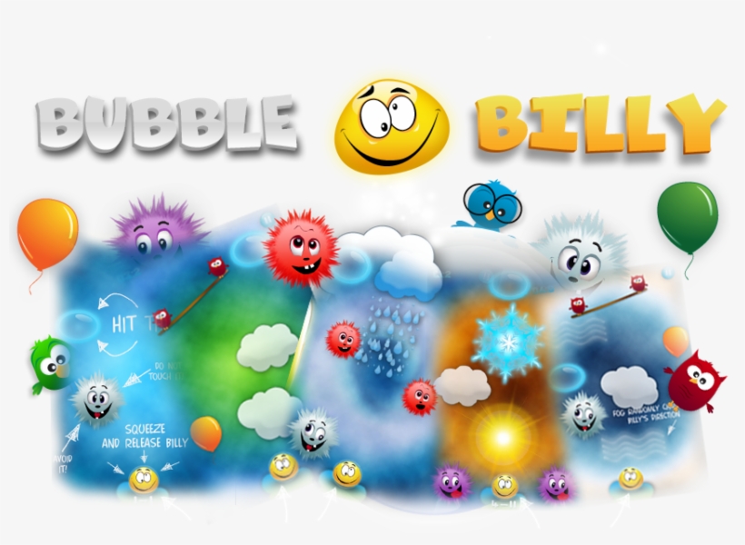 Iphone Game Bubble Billy - Illustration, transparent png #9702755