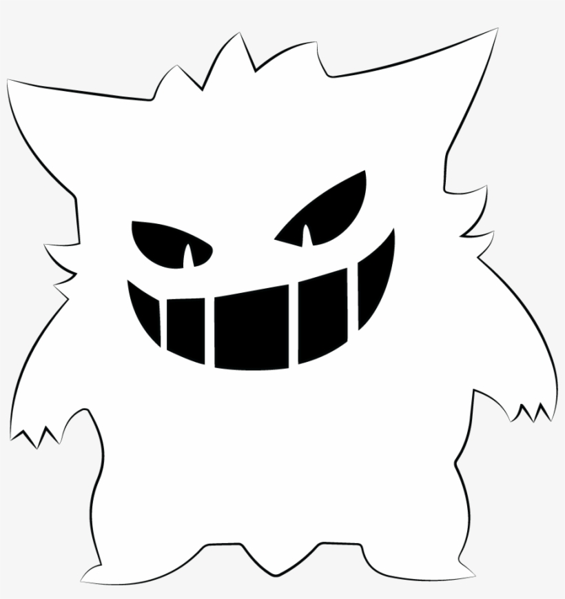 903 X 914 1 - Gengar Silhouette - Free Transparent PNG Download - PNGkey