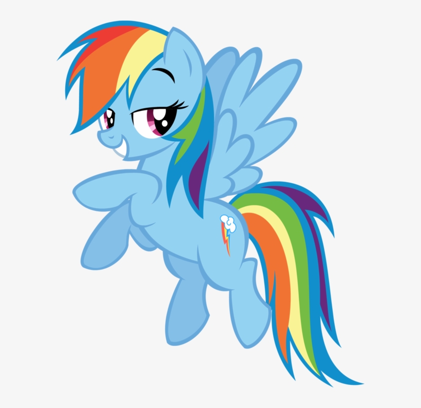 Mlp Rainbow Dash - My Little Pony Azul - Free Transparent PNG Download ...