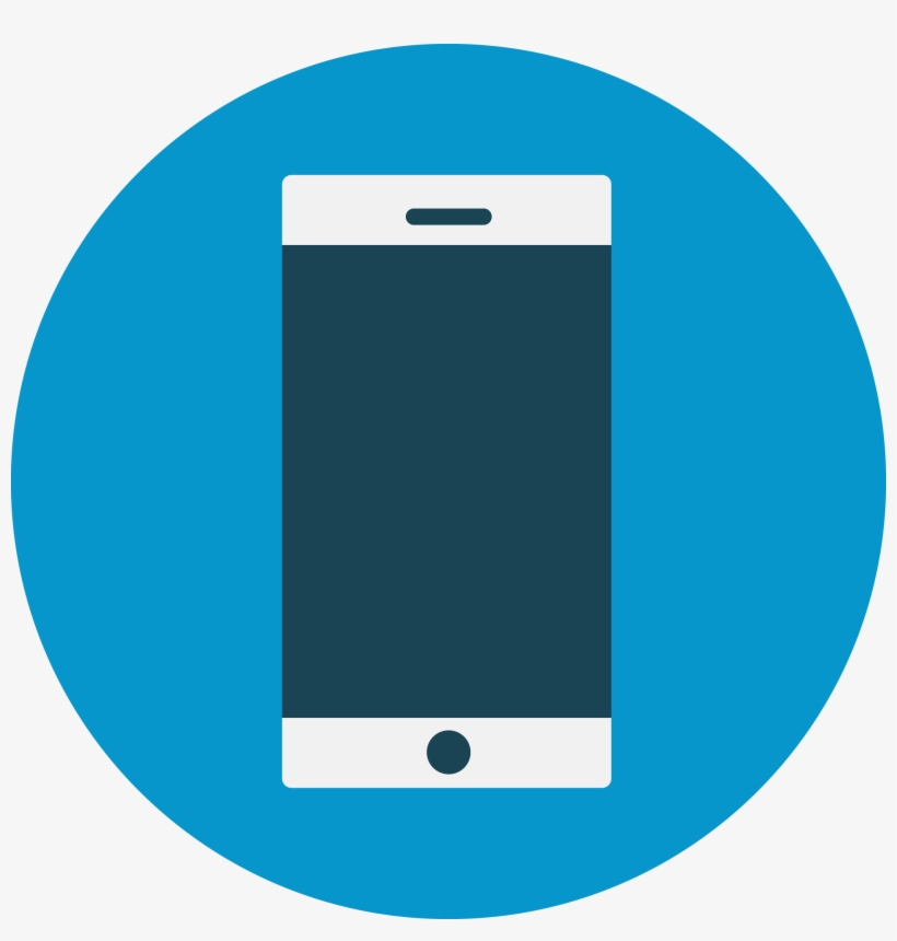 Mobile - E In A Blue Circle - Free Transparent PNG Download - PNGkey