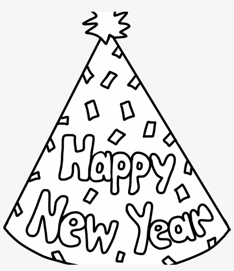 Free Christmas New Years Coloring Pages 10 C Teach New Years Eve 2019 Colouring Pages Free Transparent Png Download Pngkey