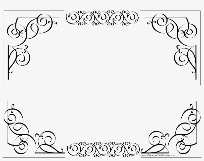 Sample Border For Certificates - Free Transparent PNG Download - PNGkey