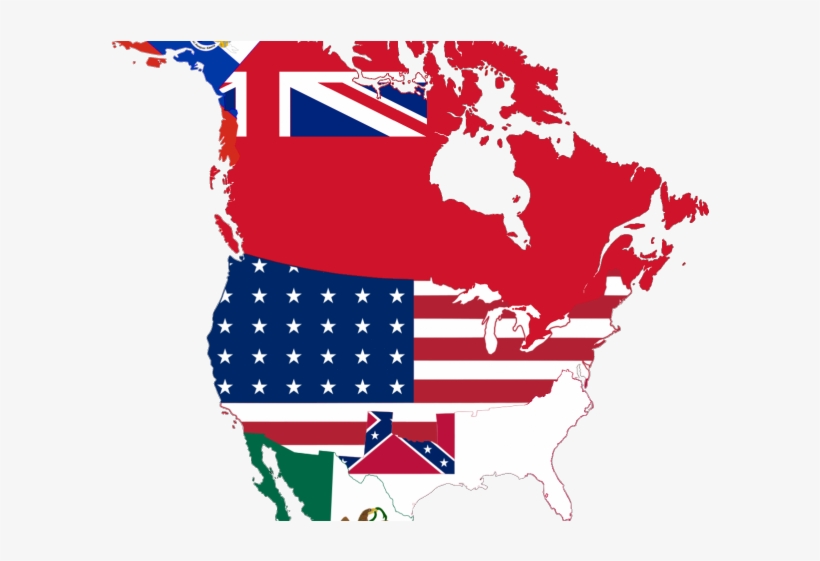 Map Of The Usa Flag Clipart Vector - Map Of Canada Icon - Free ...