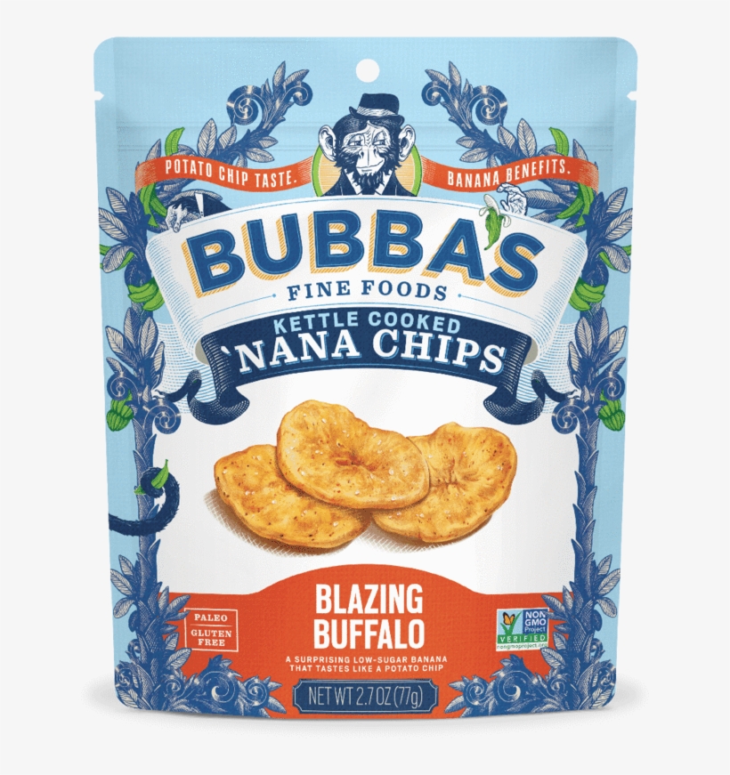 Bubba's Blazing Buffalo Paleo, Grain Free Banana Chips - Food, transparent png #9899193