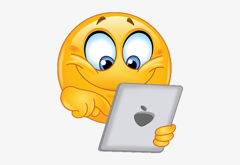 Tablet Smiley - Emoji Tablet - Free Transparent Png Download - Pngkey