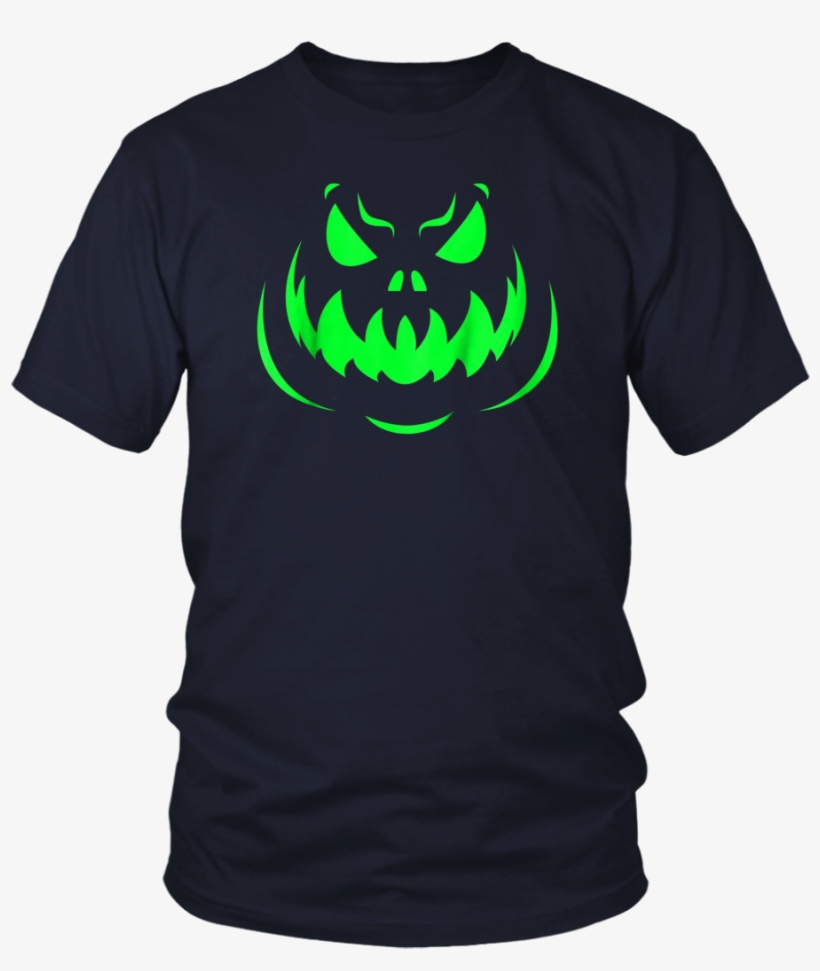 Scary Face Halloween Dark Green T-shirt - Halloween T-shirt. Hocus Pocus Shirt. Cat Tshirt Ghost, transparent png #993352