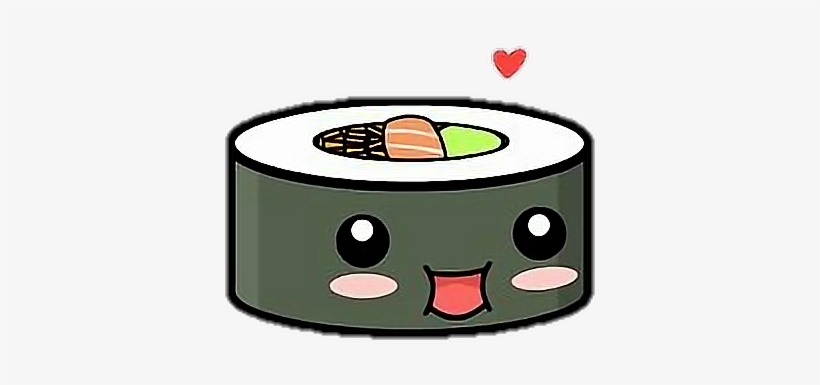 cute animated sushi