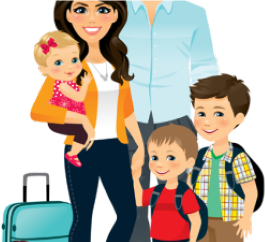 tourist family clipart