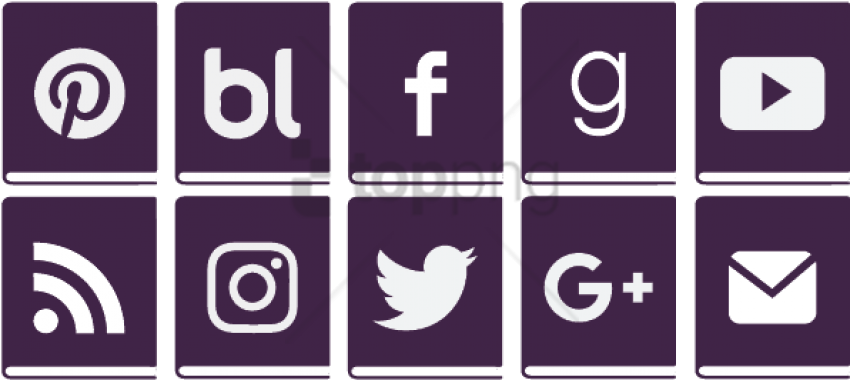 Download Social Media Icons Png - Transparent Background Social Media Icons  Free Png PNG Image with No Background 