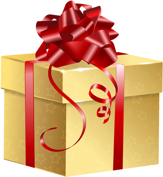 Download Christmas Clipart, Heart, Gift Ideas, Gold Box, Art - Gold Gifts  Png PNG Image with No Background 