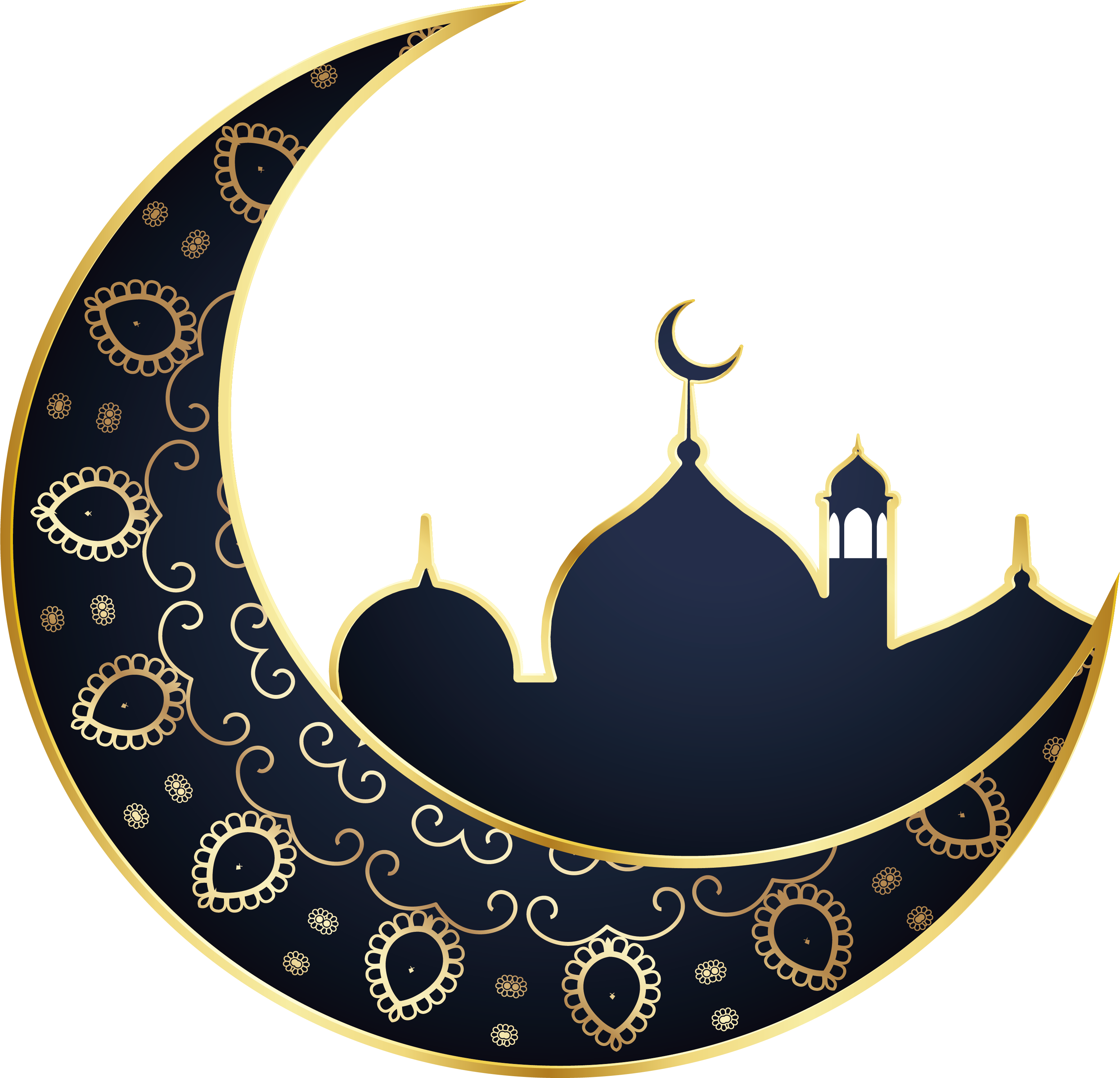 Download Eid Mubarak Moon Png Png Image With No Background Pngkey Com