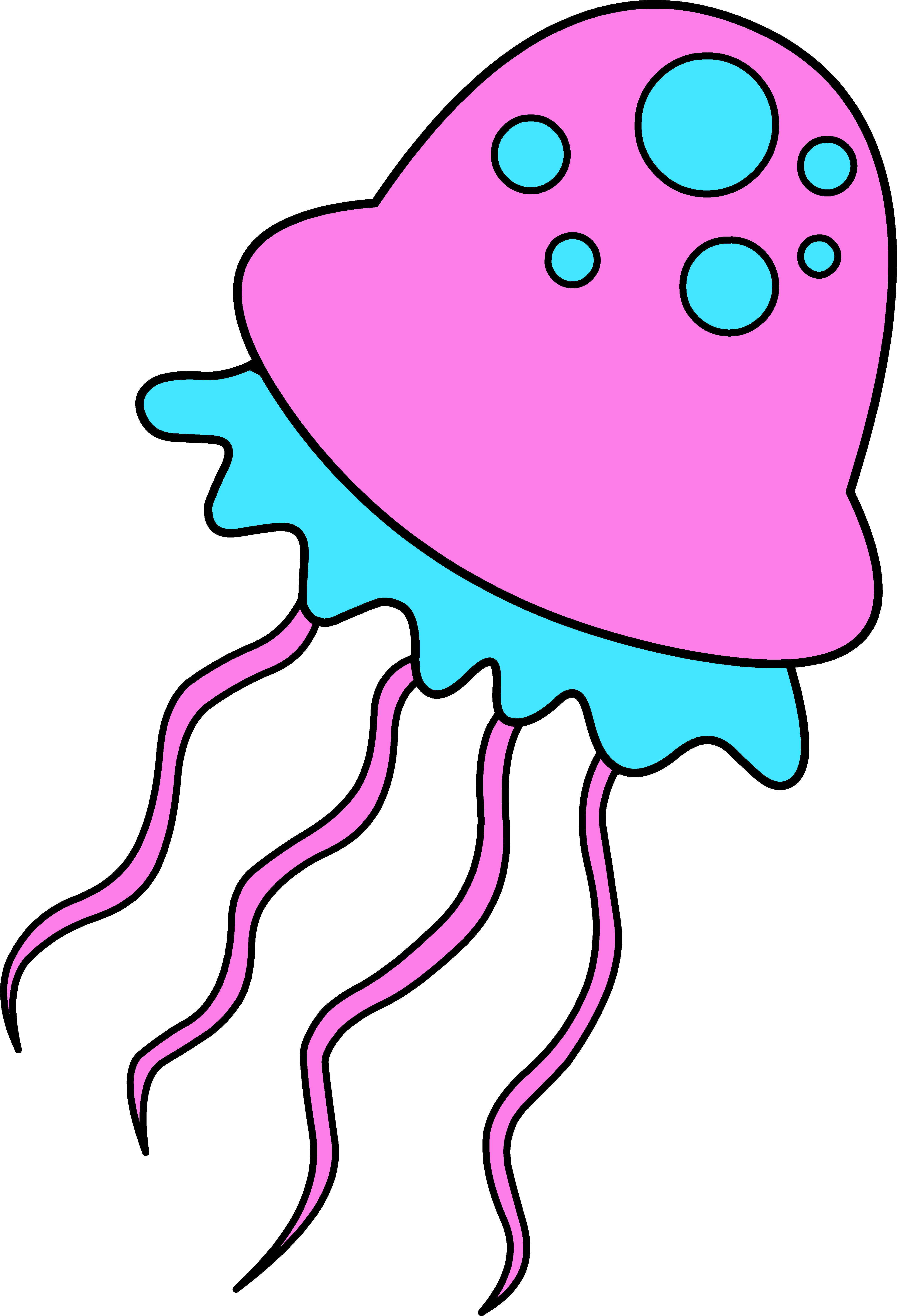 Jellyfish - Clipart Of Jelly Fish - Free Transparent PNG Download - PNGkey