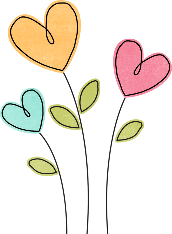 Download Cake Clipart Heart Clip Art Flower Clipart Easy Flowers And Hearts Clipart Png Image With No Background Pngkey Com