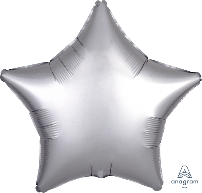 Platinum Silver Star Balloon Balloon Star Silver Png Free