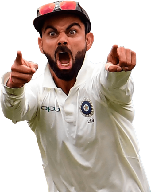 Download Virat Kohli Point PNG Image with No Background 