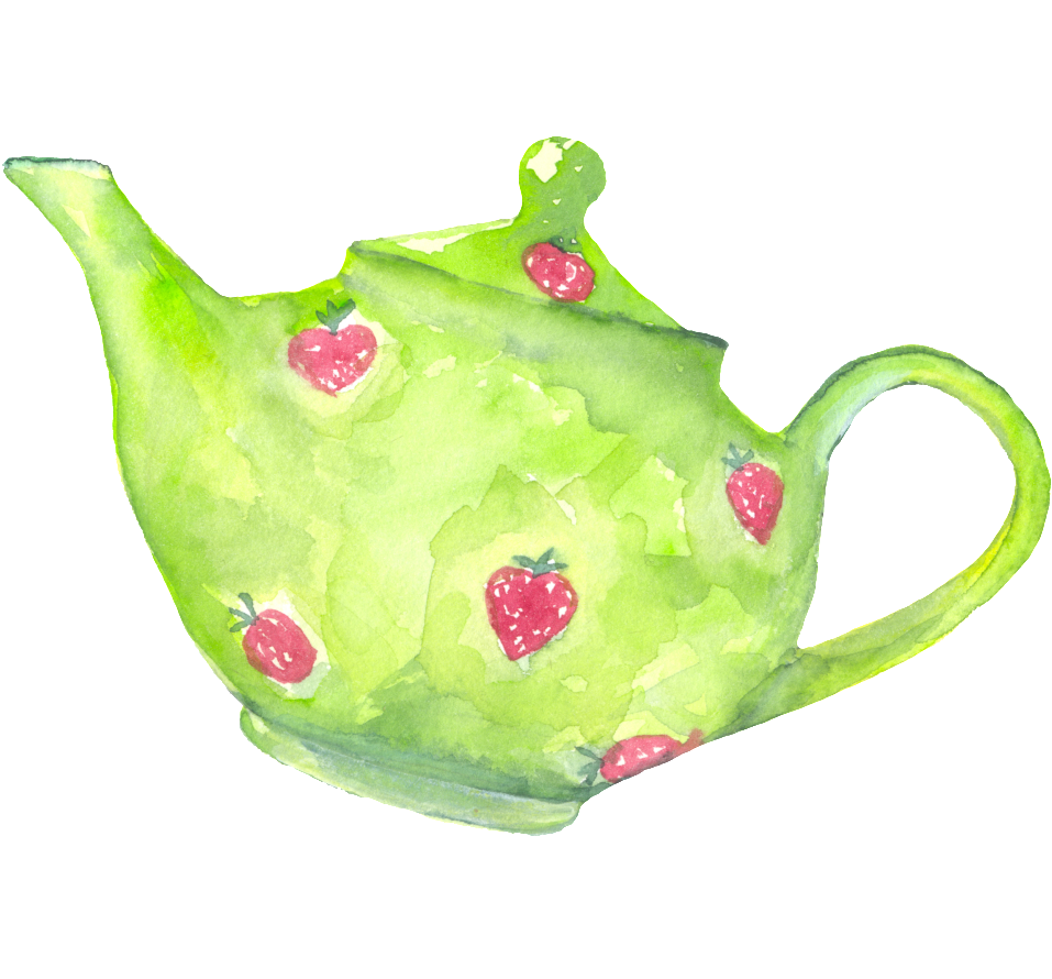 Download Hand Painted Cartoon Green Kettle Png Transparent - Green PNG ...