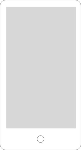 Phone Outline Dark - Monitor Template (280x516), Png Download
