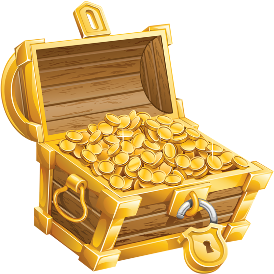 Pirate Clipart Coin - Pirate Treasure Chest Png - Free Transparent PNG ...