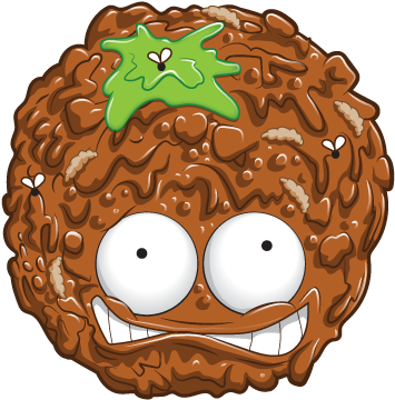 Moldy-meatball - Moldy Meatball (412x406), Png Download