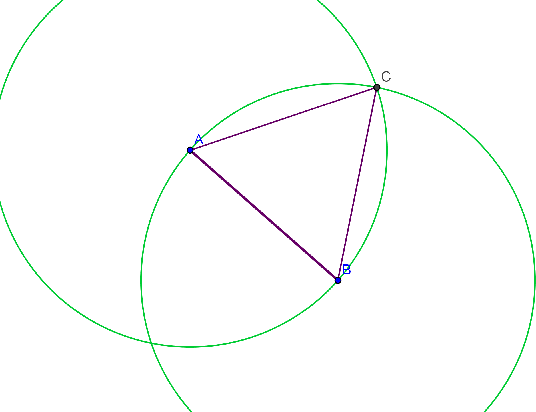 Constructed Equilateral Triangle - Circle - Free Transparent PNG ...