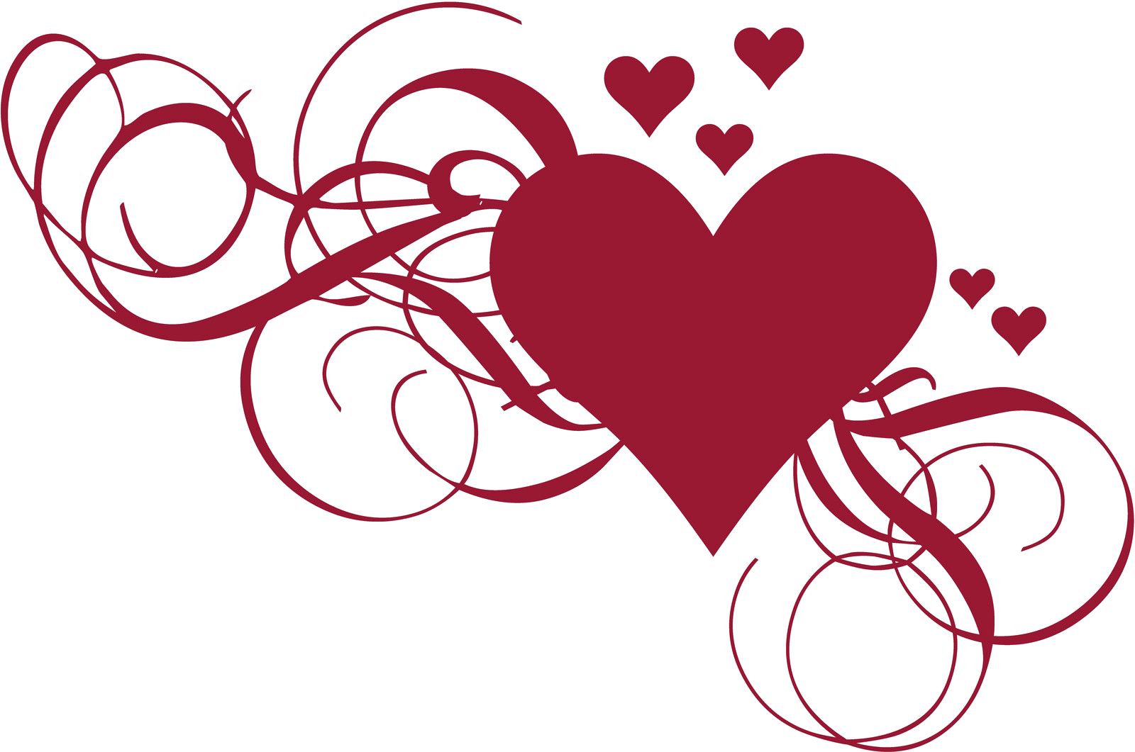 Hearts No Background - Deepak Love (1600x1061), Png Download