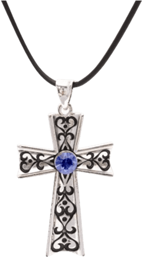 jeweled cross necklace