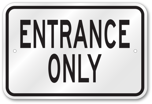 Download Entrance Only Sign - 5in X 3 Employee Entrance Only Magnet ...