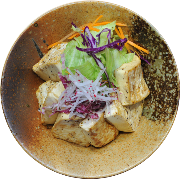 Tofu Teriyaki Don - Tofu (590x596), Png Download