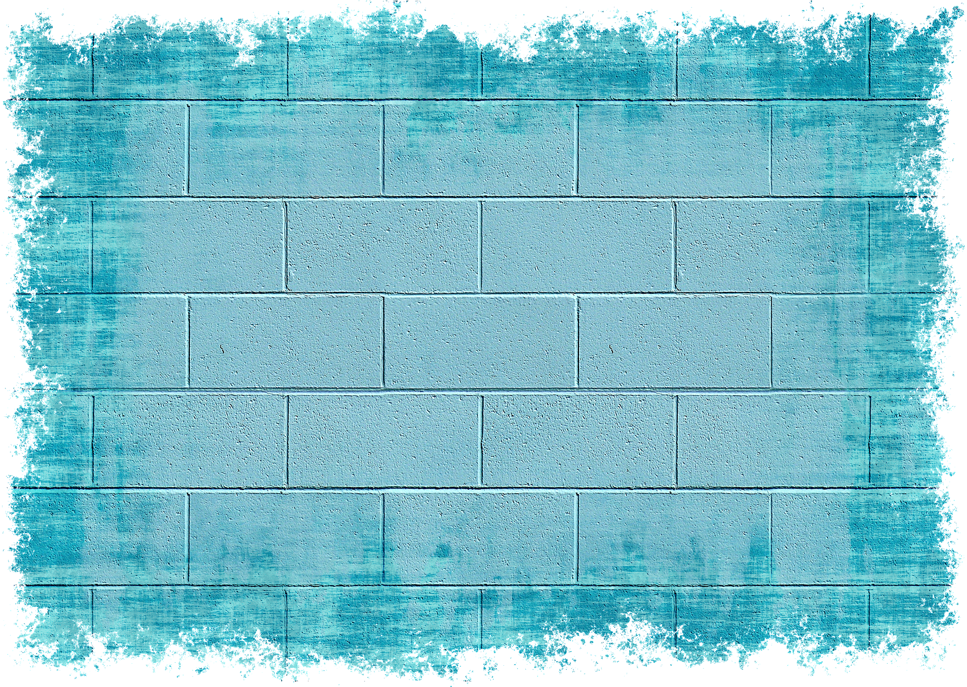 Painted Blue Bricks Wall Png Background Hd Painting Free Transparent Png Download Pngkey