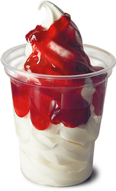 Strawberry Sundae - Mcdonald's Strawberry Sundae - Free Transparent PNG ...