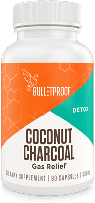 Coconut Charcoal - 90 Ct - - Bulletproof Coconut Charcoal - 90 Capsules (375x500), Png Download