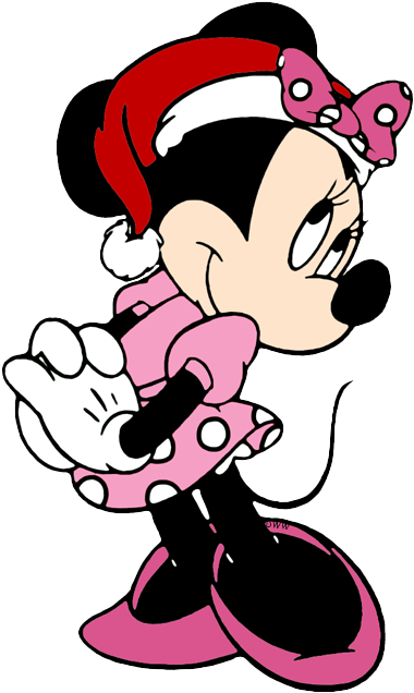 Mickey Mouse Christmas Clip Art Clipart Hat Minnie - Pink Minnie Mouse ...