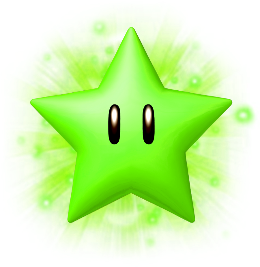 Download Greenstarsme - Super Mario Character Star PNG Image with No ...