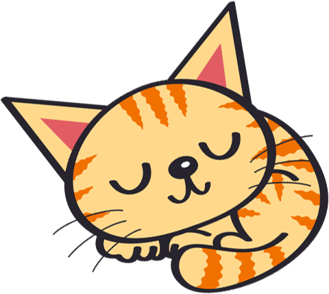 Download Catsleeping - Sleeping Cat Cartoon Png PNG Image with No ...