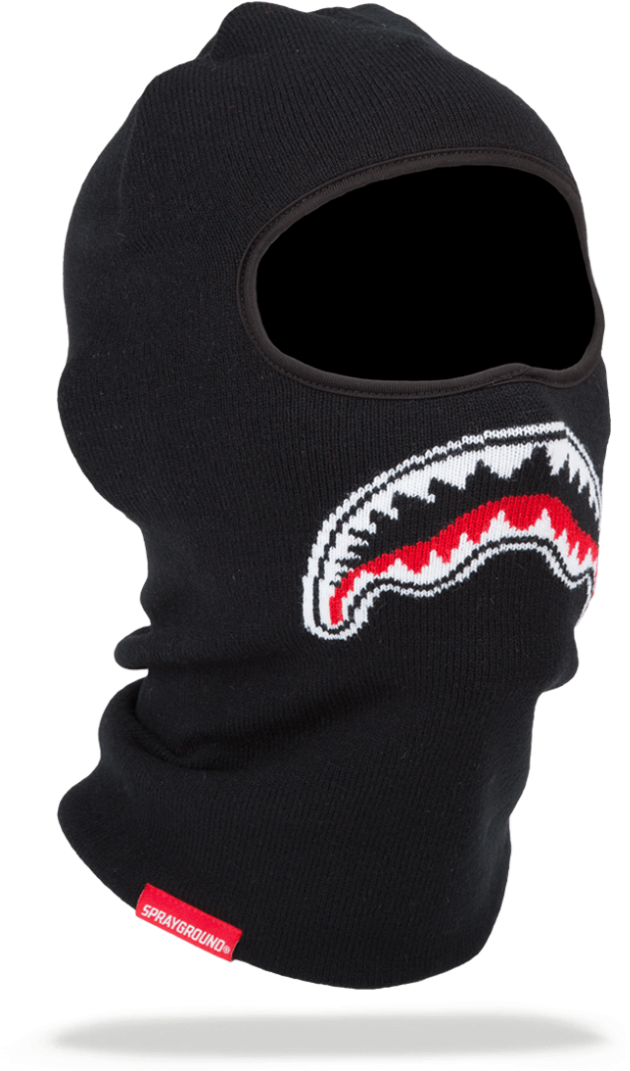 Download Black Sharkmouth Ski Mask - Stealth Shark Ski Mask PNG Image ...