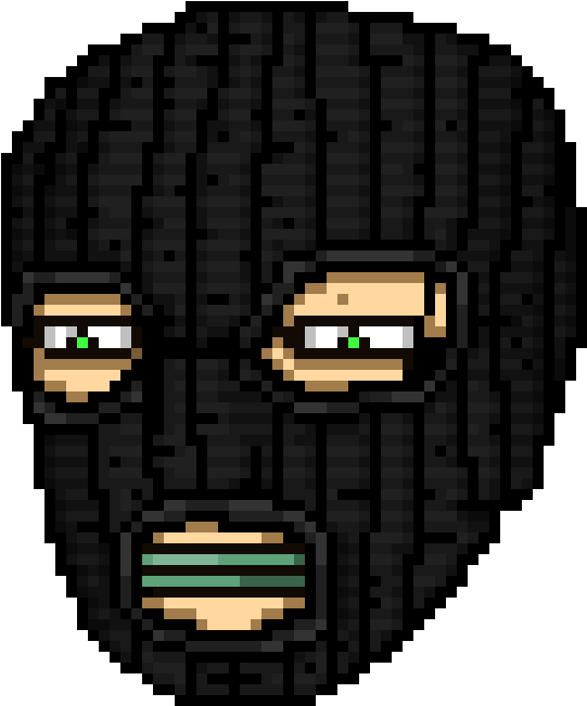 Robber - Pixel (709x714), Png Download