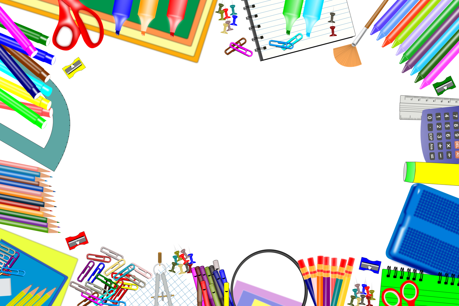 School Supplies - Free Transparent PNG Download - PNGkey