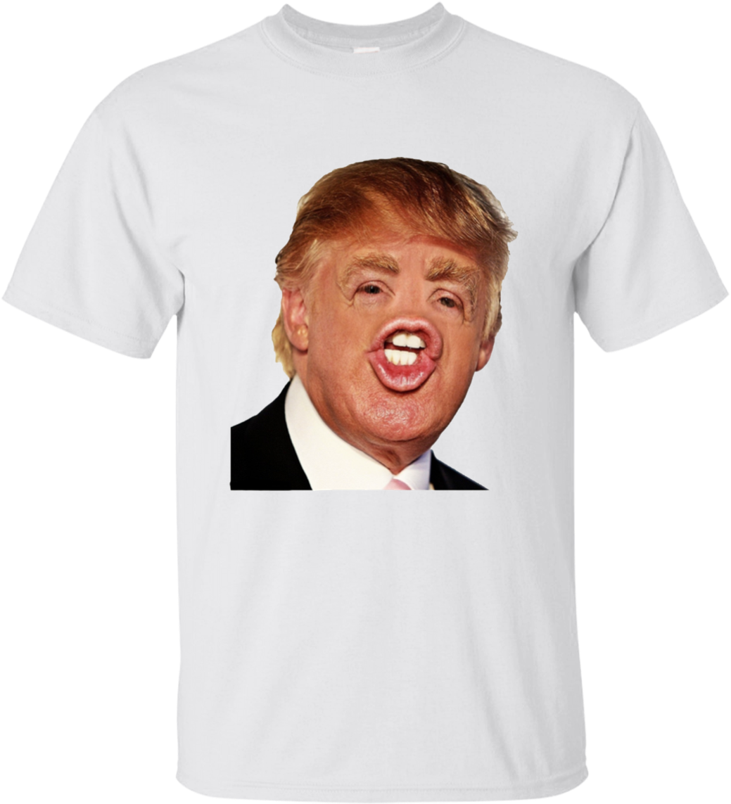 Trump Face T-shirt - Donald Trump Meme Png - Free Transparent Png 