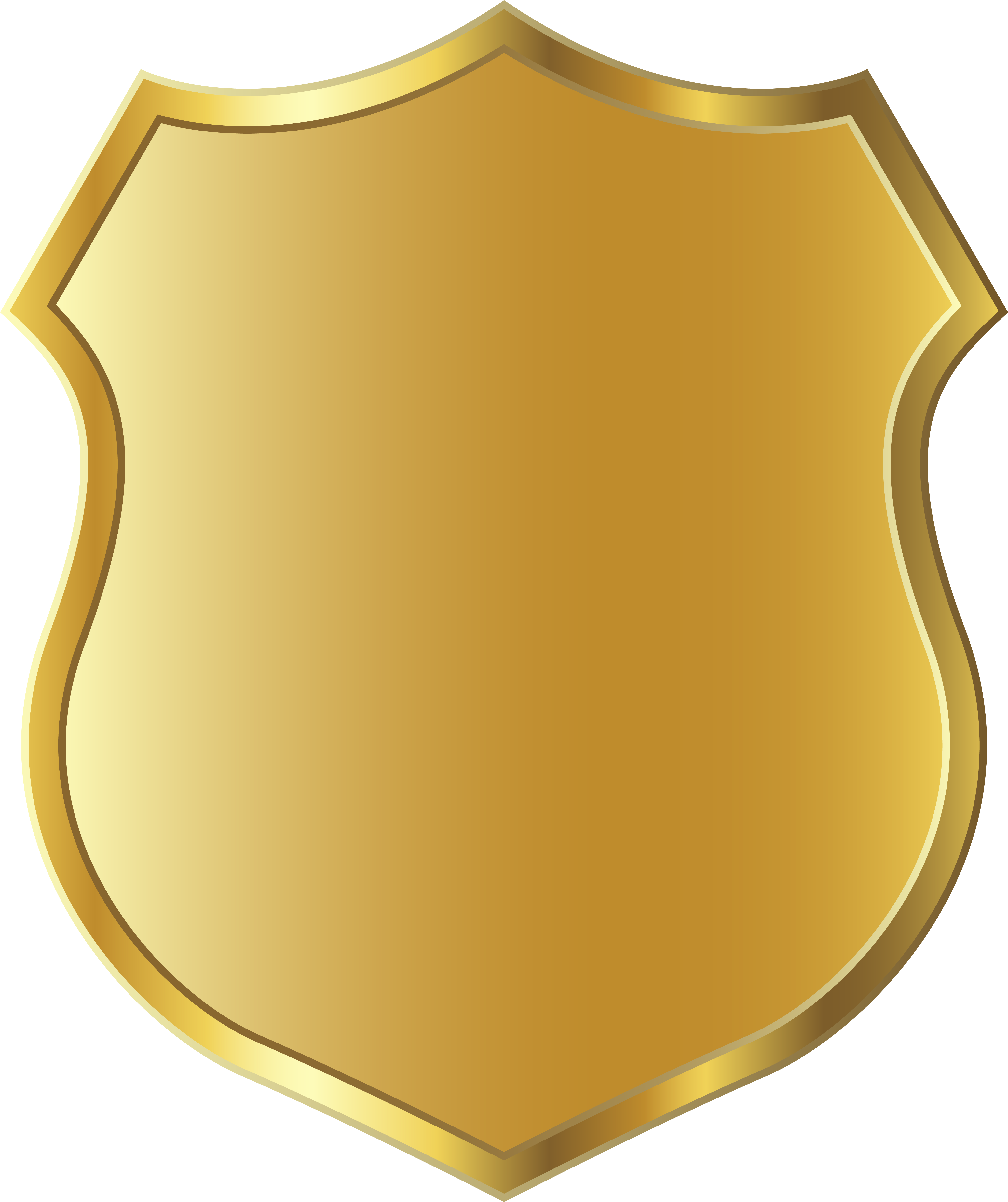 Golden Badge Template Clipart Png Picture - Transparent Police Badge ...