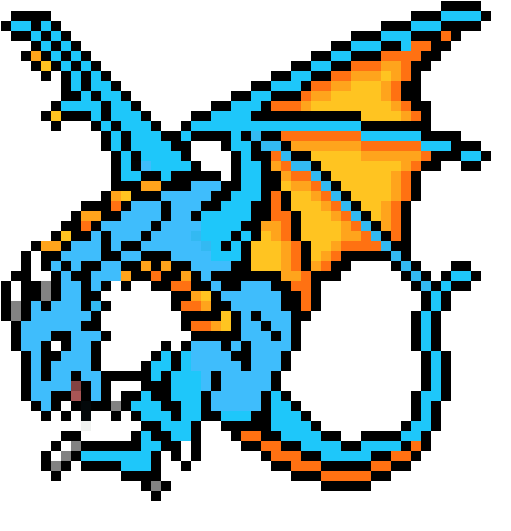 Blue Dragon - Dragon Perler Beads - Free Transparent PNG Download - PNGkey