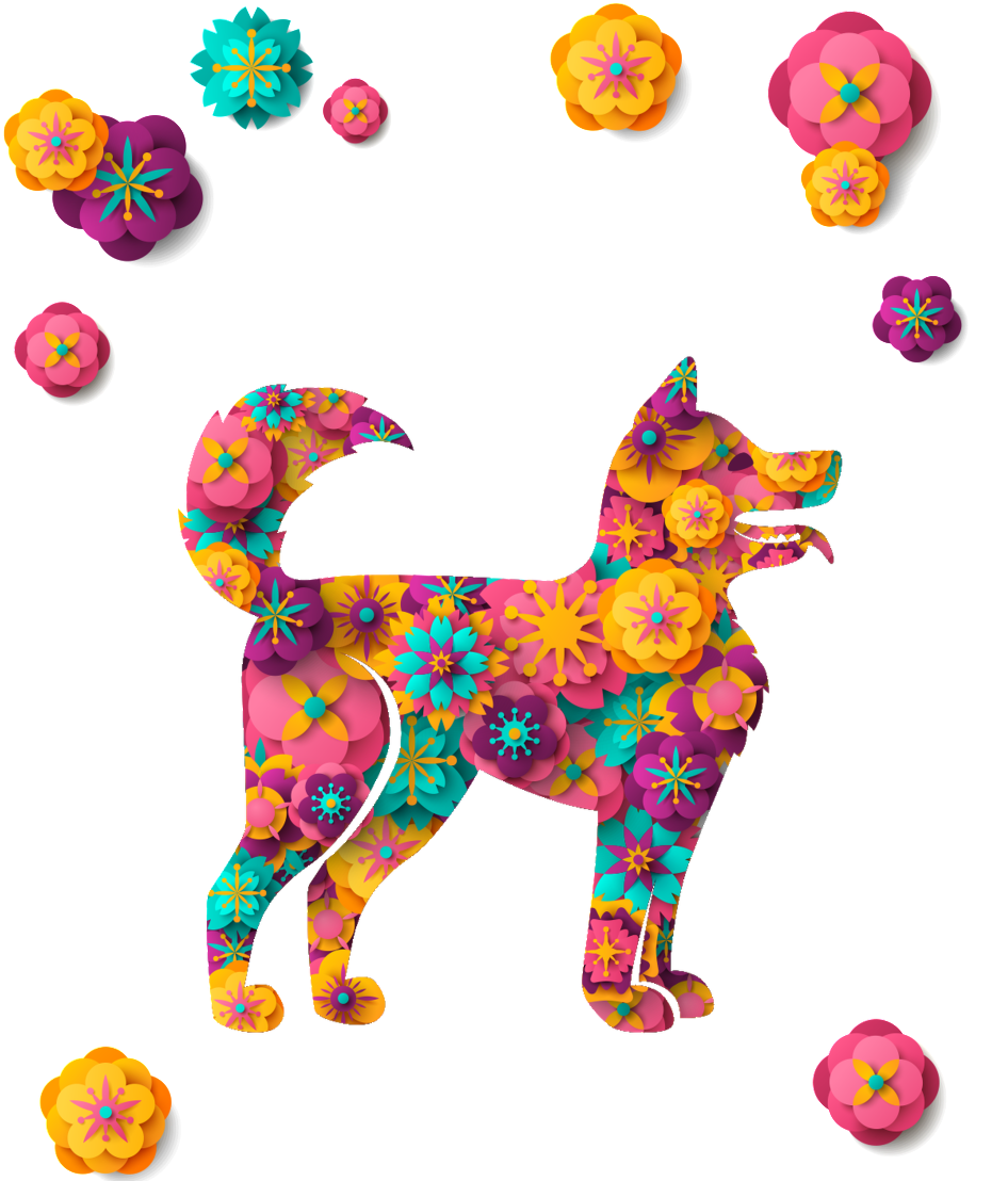 Download Designed Puppy's Transparent Decorative - Dog PNG Image with ...