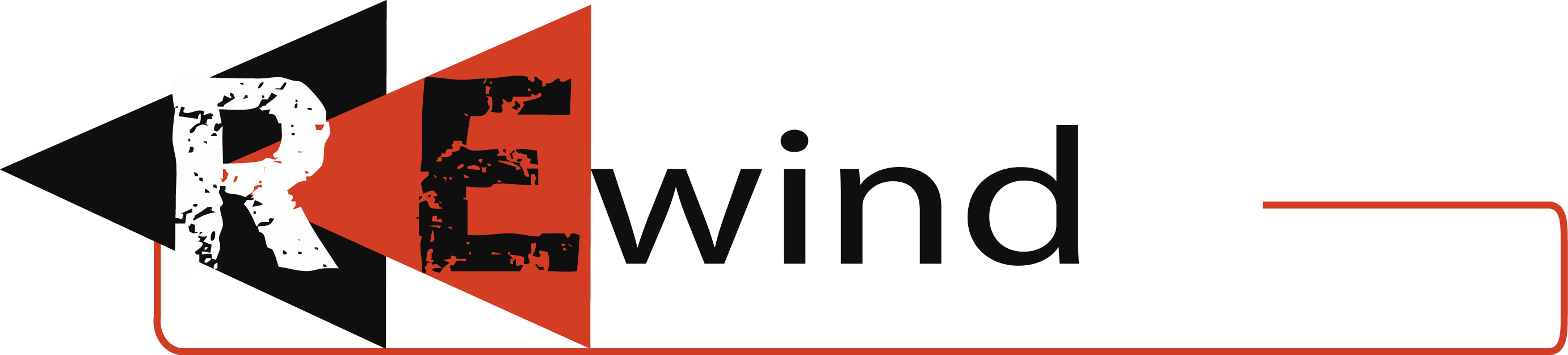 Rewind Logo (2763x625), Png Download