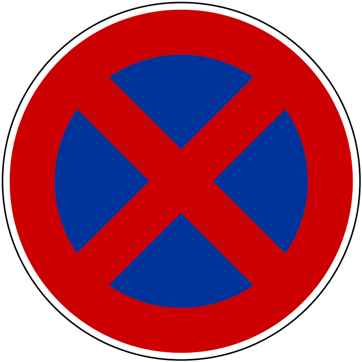 Stop & Parking Prohibited Road Sign Png - Circle - Free Transparent PNG ...