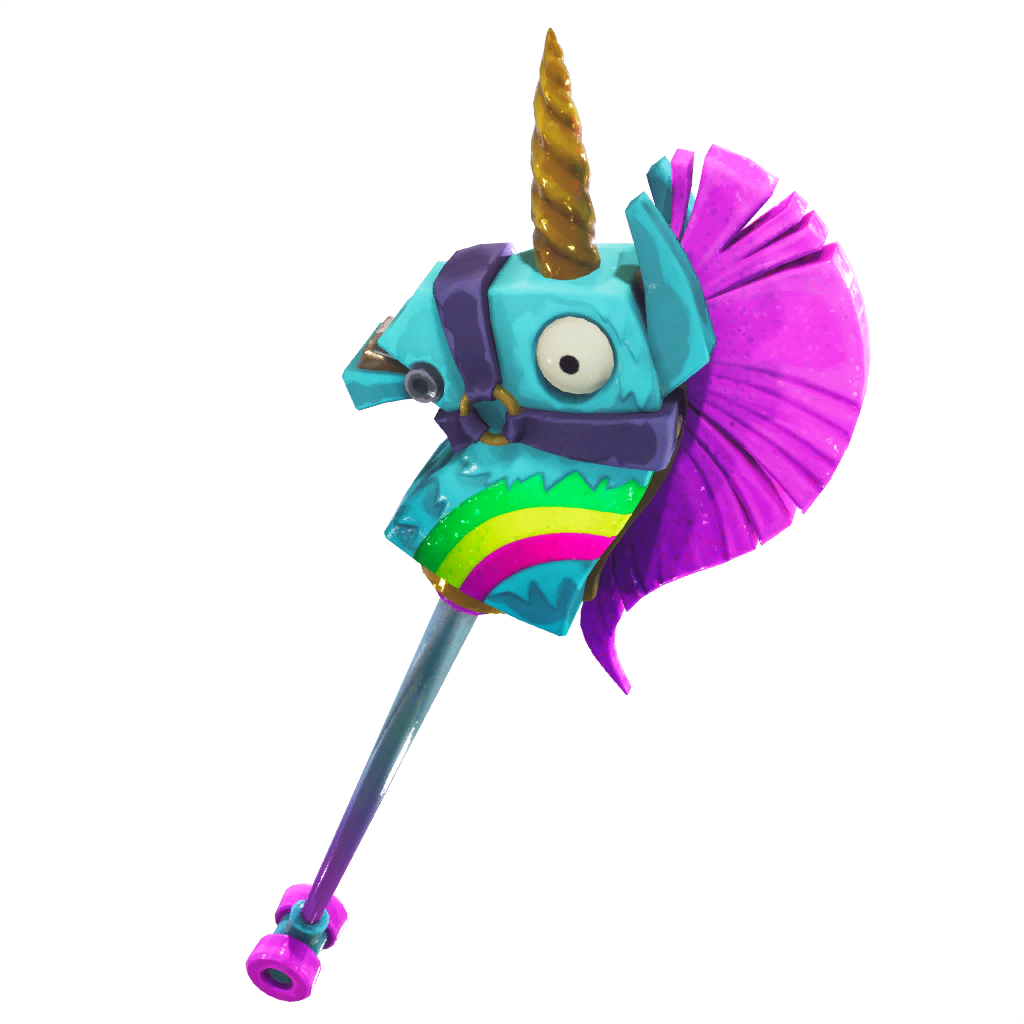 Fortnite Pickaxe Unicorn Transparent Download Fortnite Rainbow Smash Pickaxe Png Image With No Background Pngkey Com