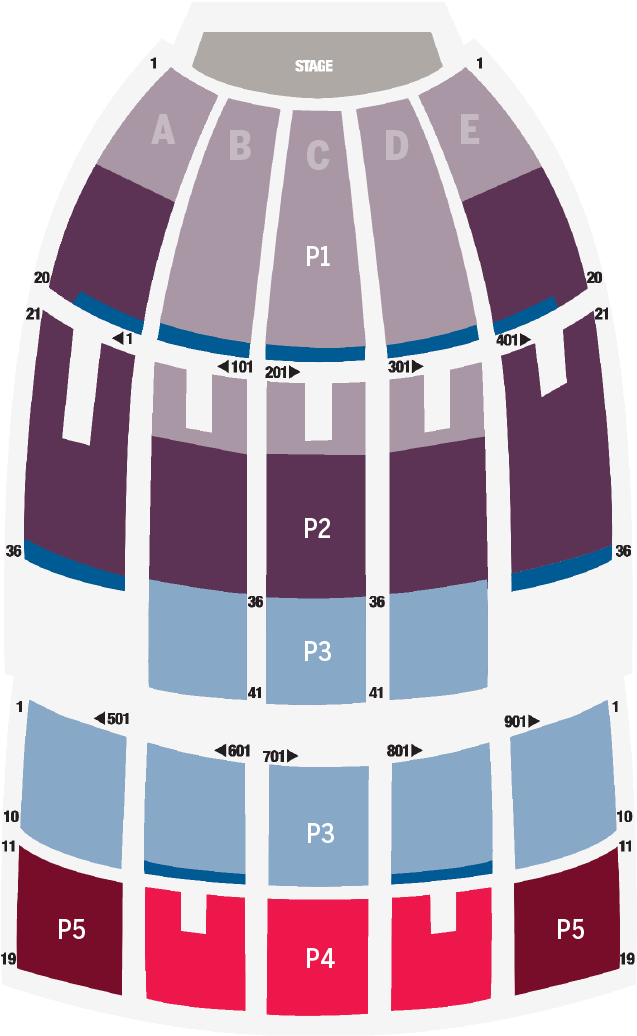 Seating Seating Chart - Iu Auditorium (1080x1080), Png Download